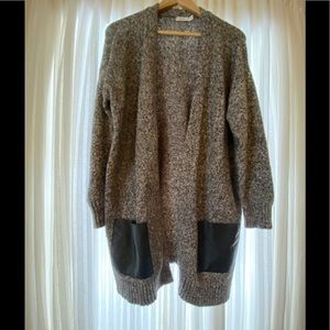 2/$30 Heather grey sweater duster